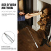 Heavy-Duty Fireplace Poker with Long Handle