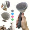 Brosse de toilettage auto-nettoyante en un clic pour animaux