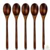 Natural Wooden Spoon and Fork Set (5 Pieces)
