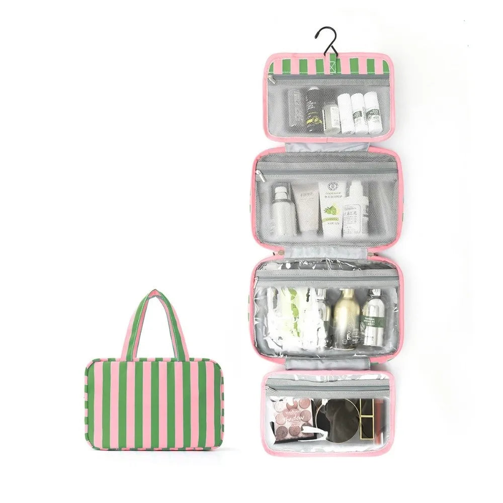 4-Fold Hanging Travel Toiletry Bag with Hook