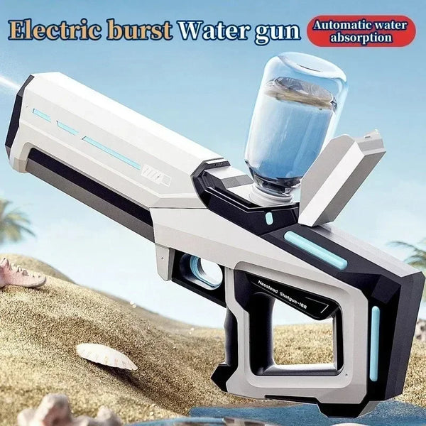Automatic Rechargeable Water Gun with Extended Bottle Adapter