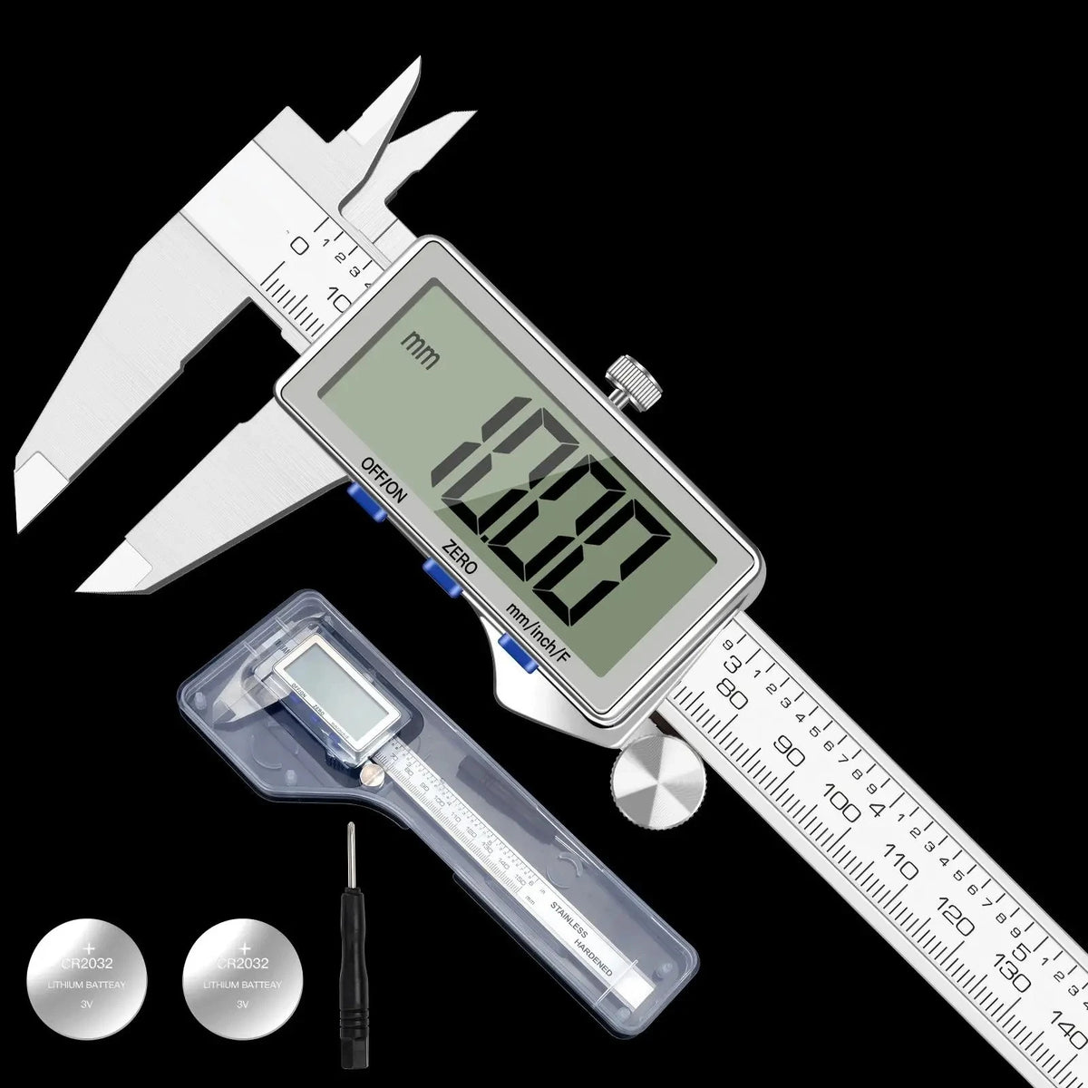 Digital Caliper 150mm with Large LCD Screen