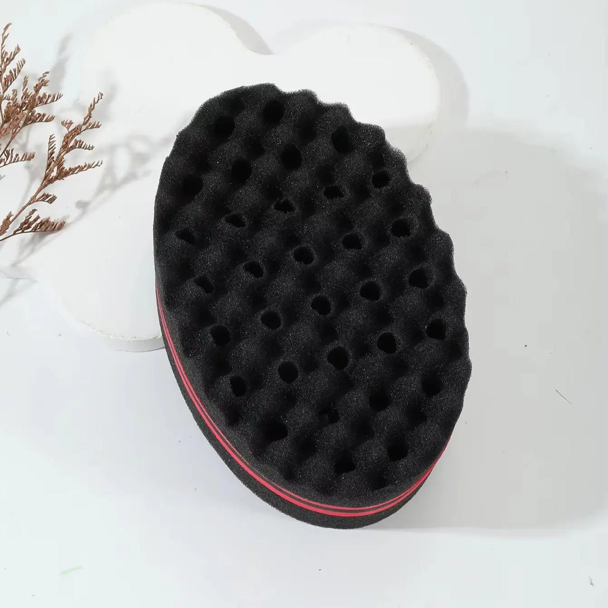 Professional Curl Defining Sponge Brush for Natural Hair