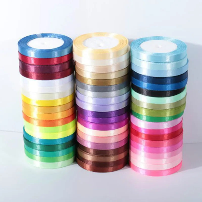 Silk Satin Ribbon Roll for Gift Wrapping, DIY Crafts, and Party Decor