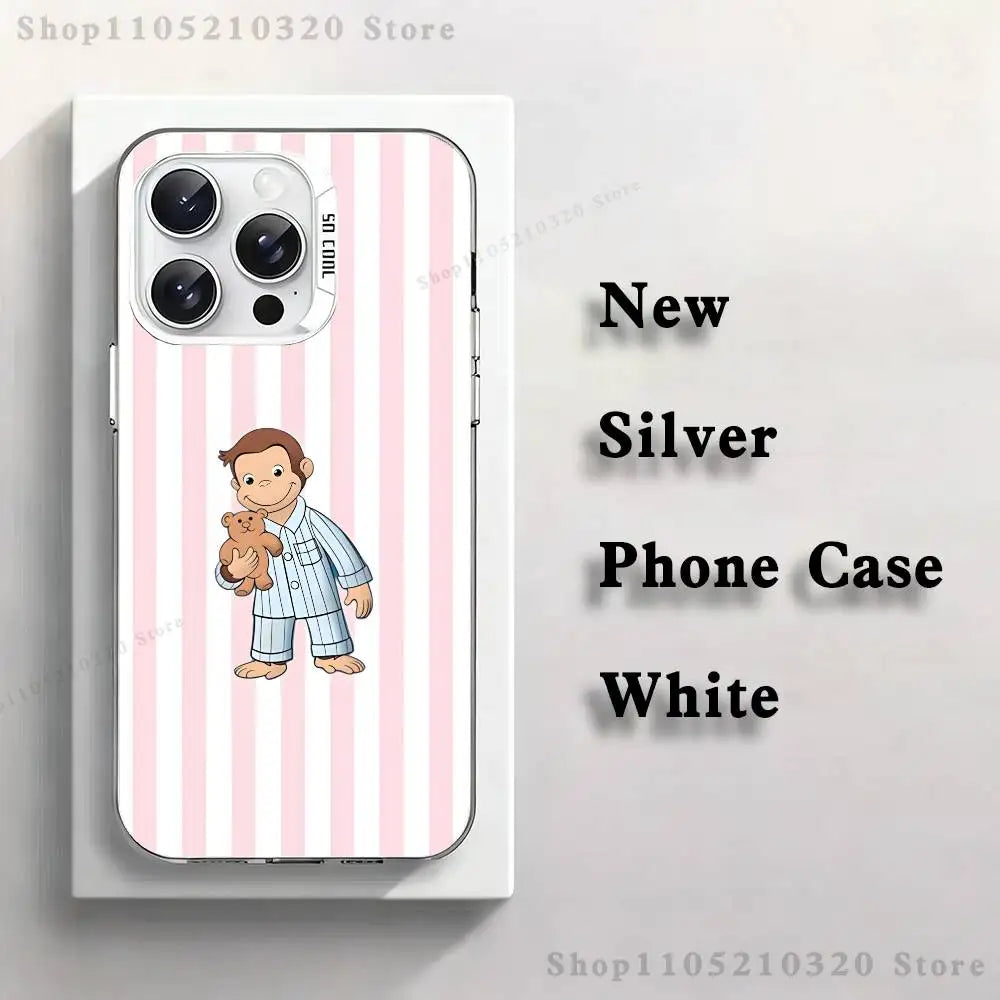 Coque de téléphone avec design de singe mignon pour iPhone
