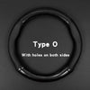 Carbon Fiber Leather Steering Wheel Cover with Anti-Slip Grip