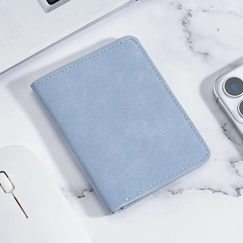 Slim Leather Card Holder Wallet
