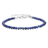 Natural Stone Bead Bracelet with Adjustable Lace-Up Closure