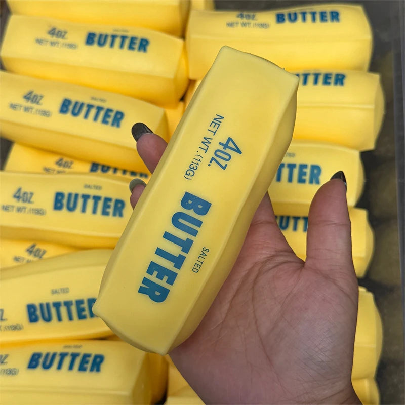 Butter Stick Squishy Stress Ball - Crunchy ASMR Fidget Toy