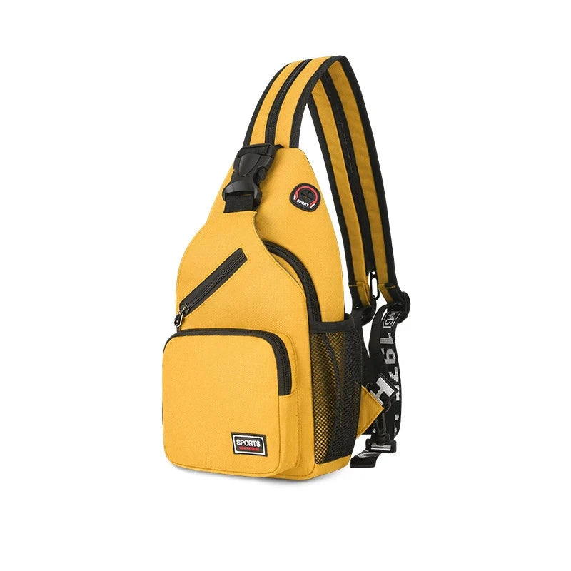 Convertible Women's Chest Bag with Earphone Hole