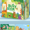 Montessori Busy Book for Toddlers – Reusable Sticker & Velcro Learning Activities