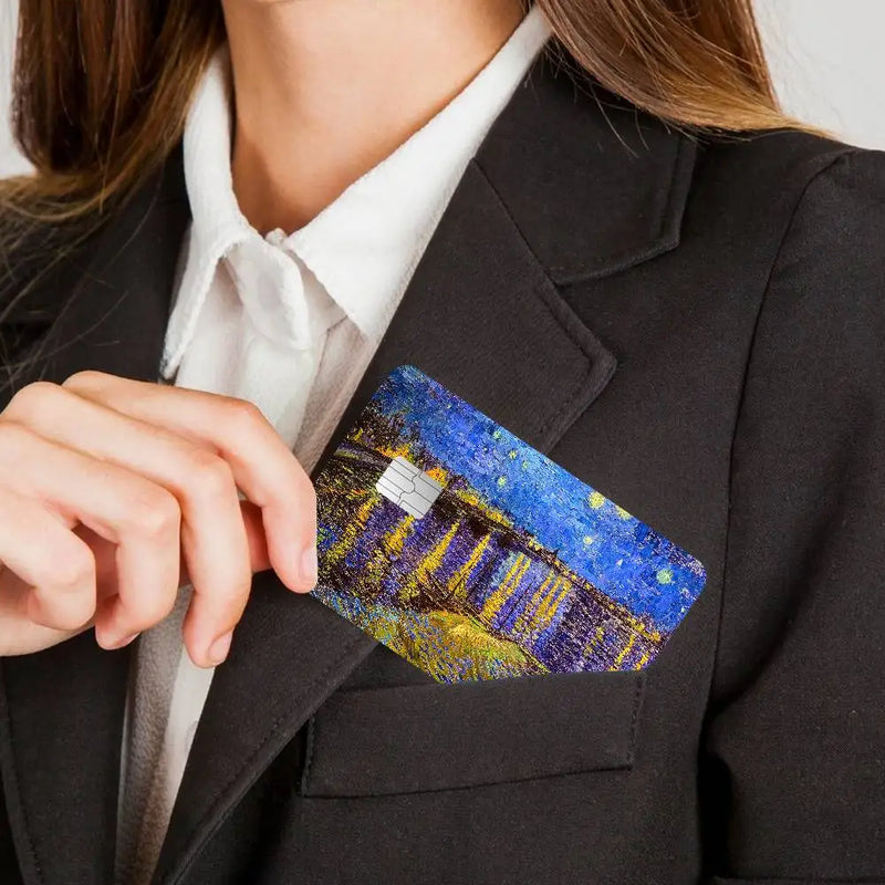 Skin para Tarjeta de Crédito Estilo Van Gogh