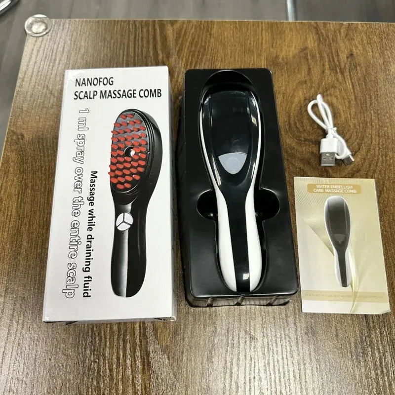 Electric Scalp Massage Comb with LED Light Therapy