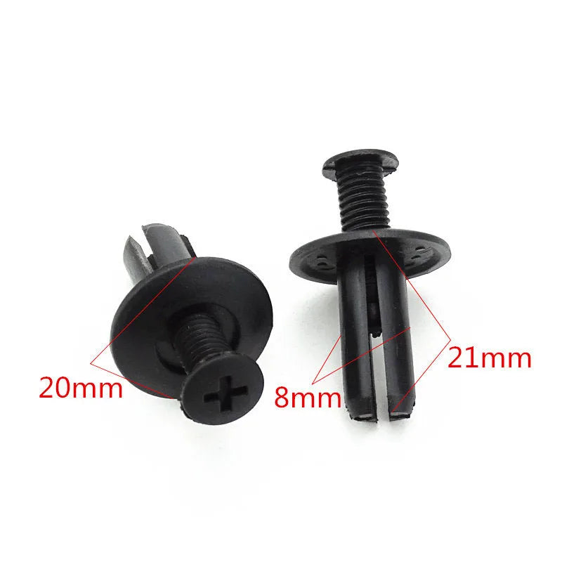 Plastic Push Rivets for Car Trim Panels (50-Pack)
