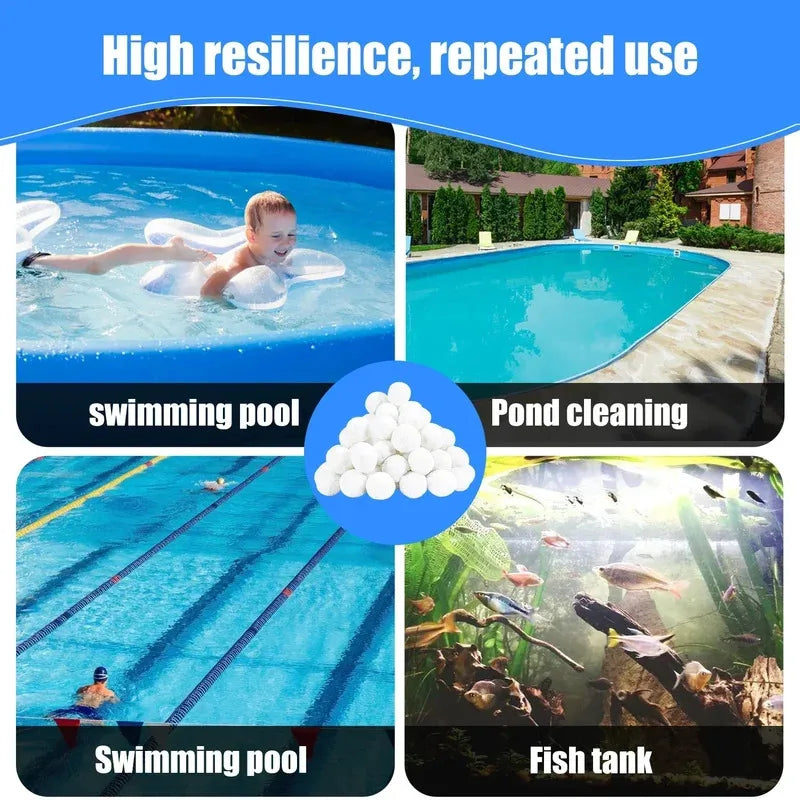 Reusable Swimming Pool Filter Balls – Eco-Friendly Water Purification Media