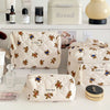 Bear-Shaped Makeup Bag with Multi-Layer Compartments