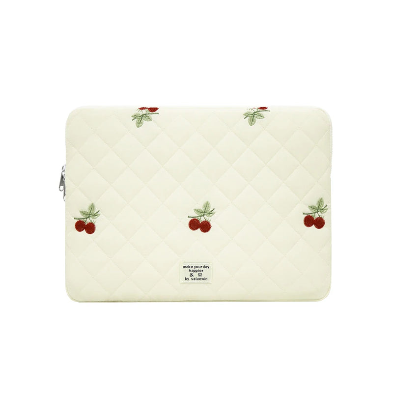 Cherry Blossom Quilted Laptop Sleeve