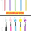Telescopic Stainless Steel Teaching Pointer with Finger Design