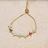 Delicate Clover Bracelet with Cubic Zirconia
