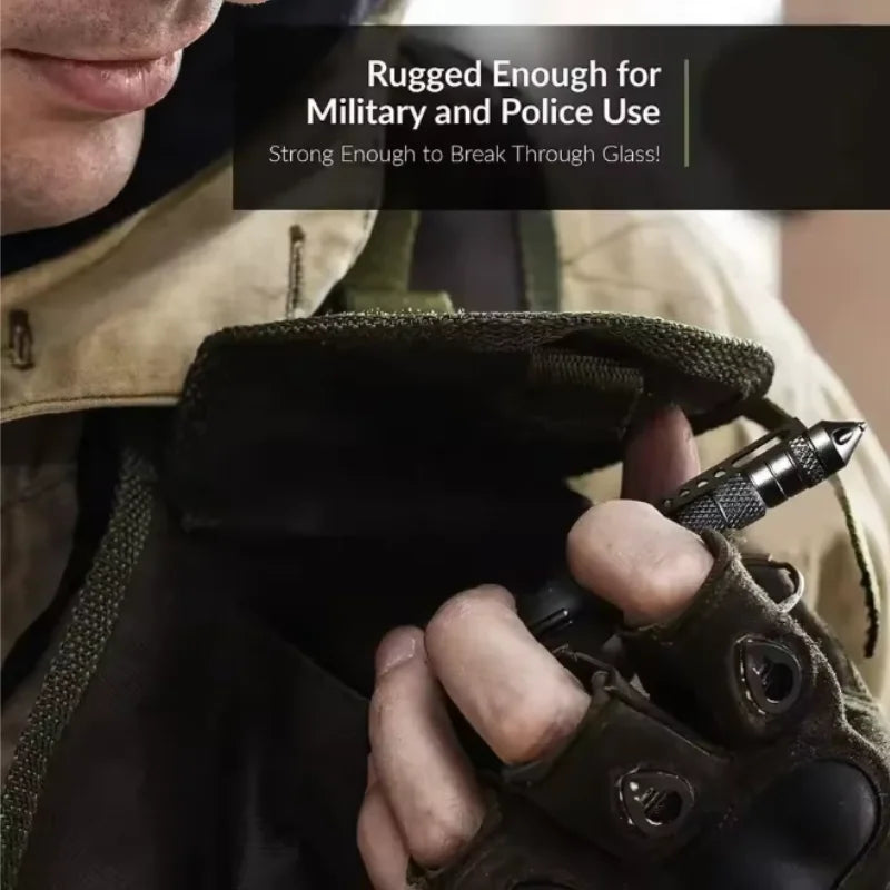 Multifunctional Tactical Pen with Glass Breaker and Tungsten Steel Tip