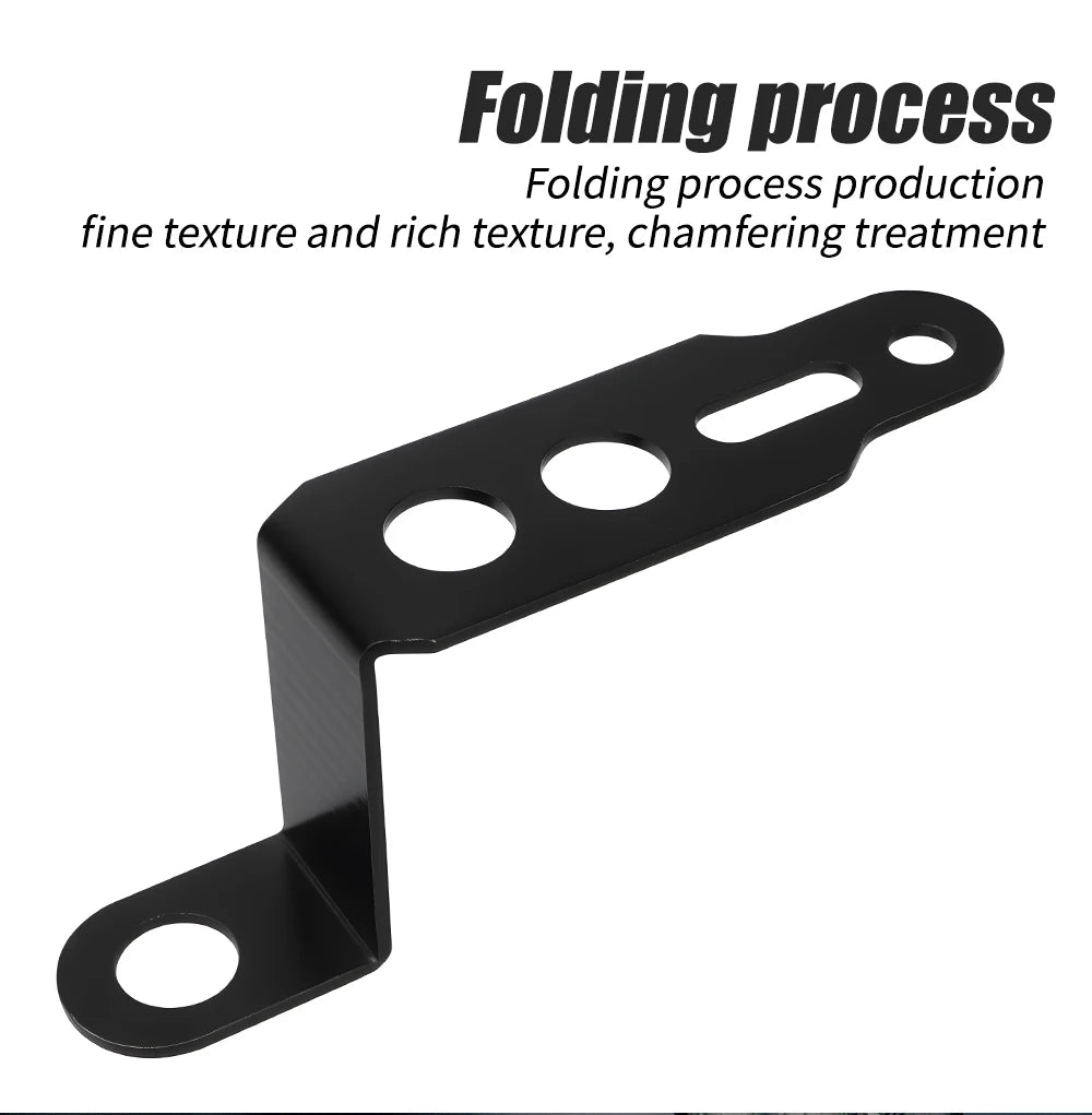 Motorcycle Z-Shaped Mirror Bracket for LED Light Mounting