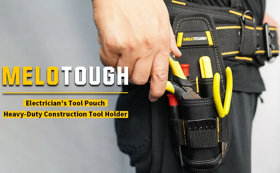 Compact Heavy-Duty Tool Pouch with Belt Clip