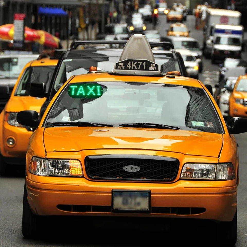 LED Taxi Sign Light with USB & Cigarette Lighter Plug