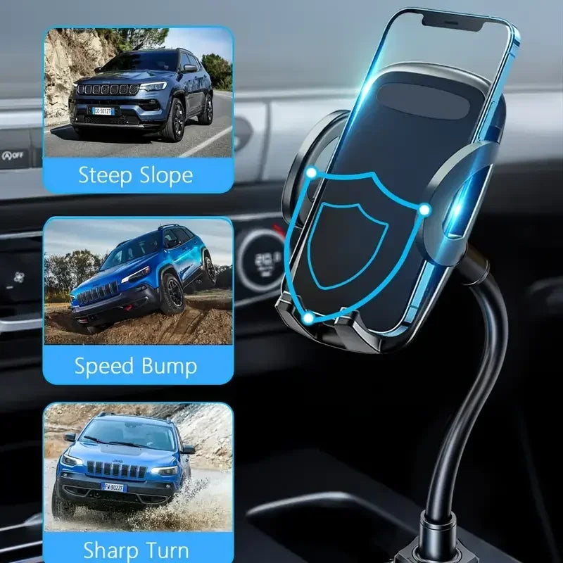 Adjustable Car Cup Holder Phone Mount
