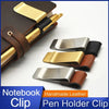 Handcrafted Leather Journal Pen Holder Clip
