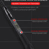 A close-up view of a 908S soldering iron with an LCD display showing temperature settings and features.