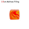 Squishy Stress Relief Cube with Soothing Swirl Design