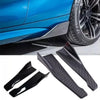 Black carbon fiber car bumper lip diffuser splitter for sport styling and scratch protection