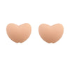 A pair of light pink silicone heart beads for DIY jewelry making