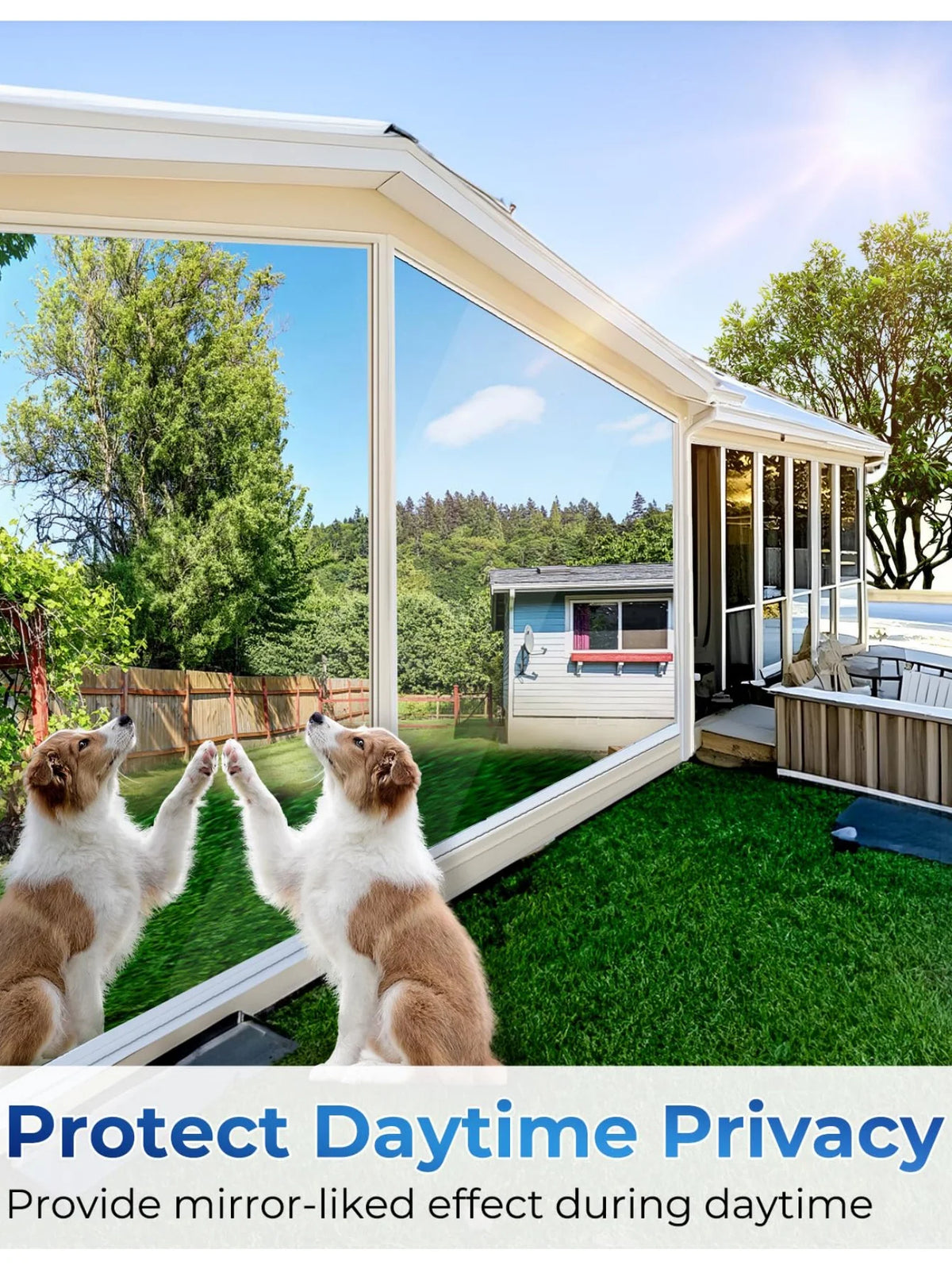 Reflective Privacy Window Film with Heat & UV Protection