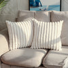 Striped Corduroy Throw Pillow Cover