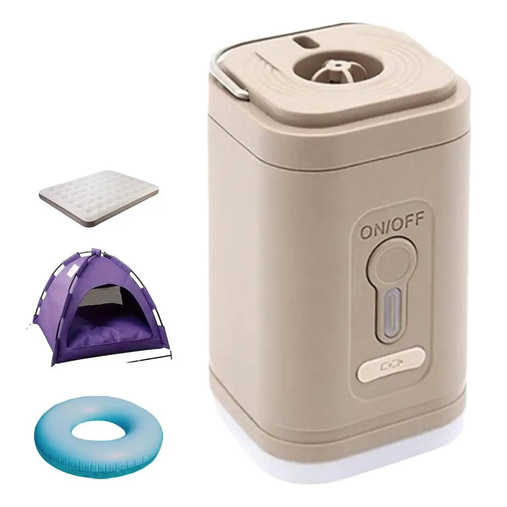 3-in-1 Tragbare Luftpumpe mit LED-Licht