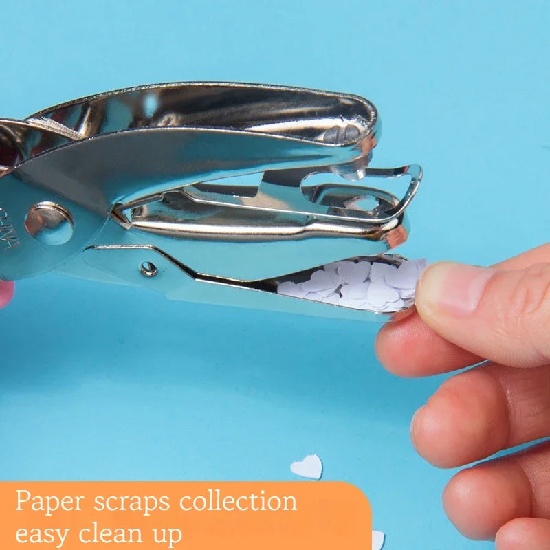 Metal Single-Hole Punch for Scrapbooking and Crafts
