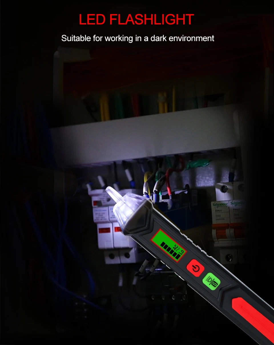 Non-Contact Voltage Tester Pen (12–1000V AC)