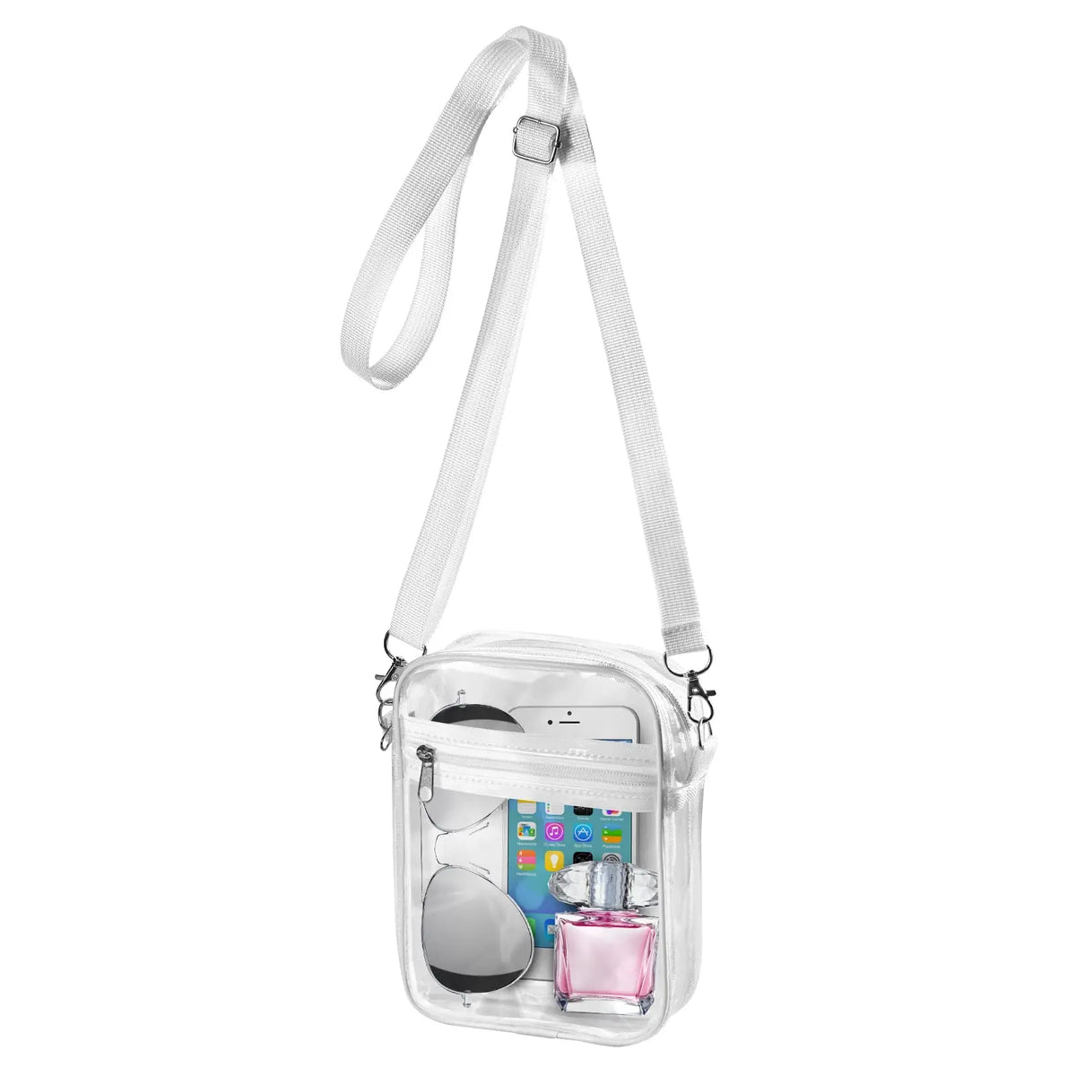 Clear Crossbody Bag – Stadium Approved Transparent PVC Purse
