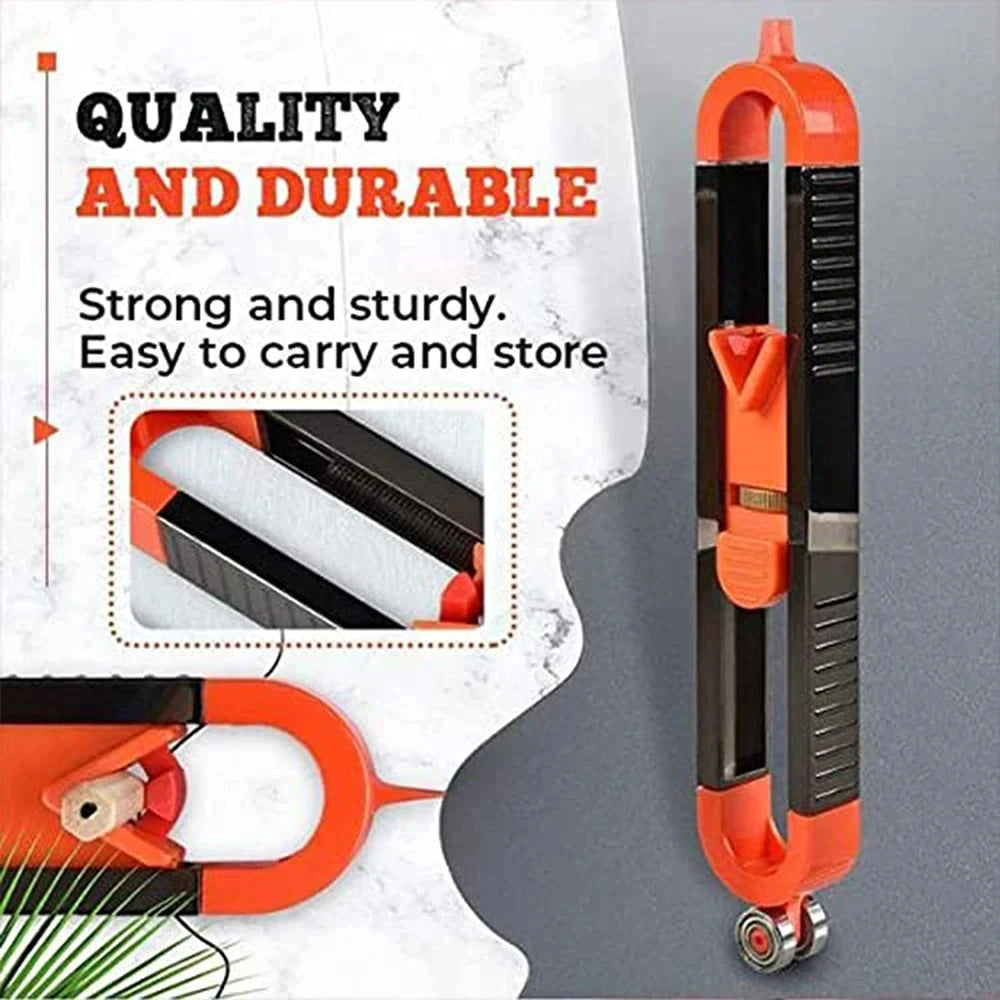Adjustable Contour Gauge with Lock – Precision Profile Scribing Tool for Woodworking