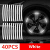 Multicolor Reflective Wheel Hub Stickers for Cars and Motorcycles