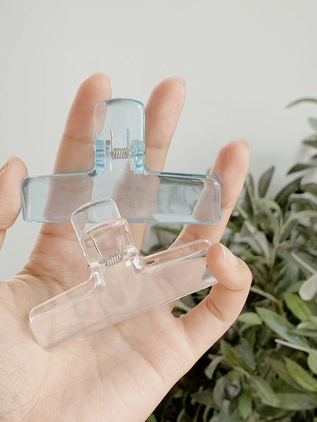 Clear Acrylic Spring Clips - Minimalist Office & School Paper Clips