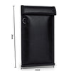 Black RFID blocking Faraday bag designed to protect car keys and phones