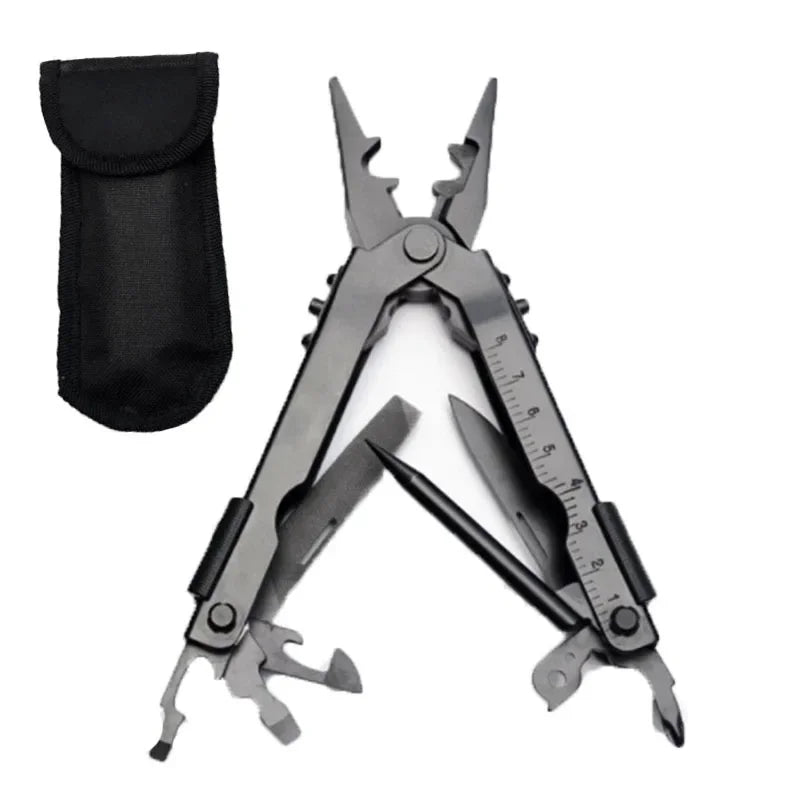 13-in-1 Stainless Steel Multi-Tool Pliers for Camping and Outdoor Use