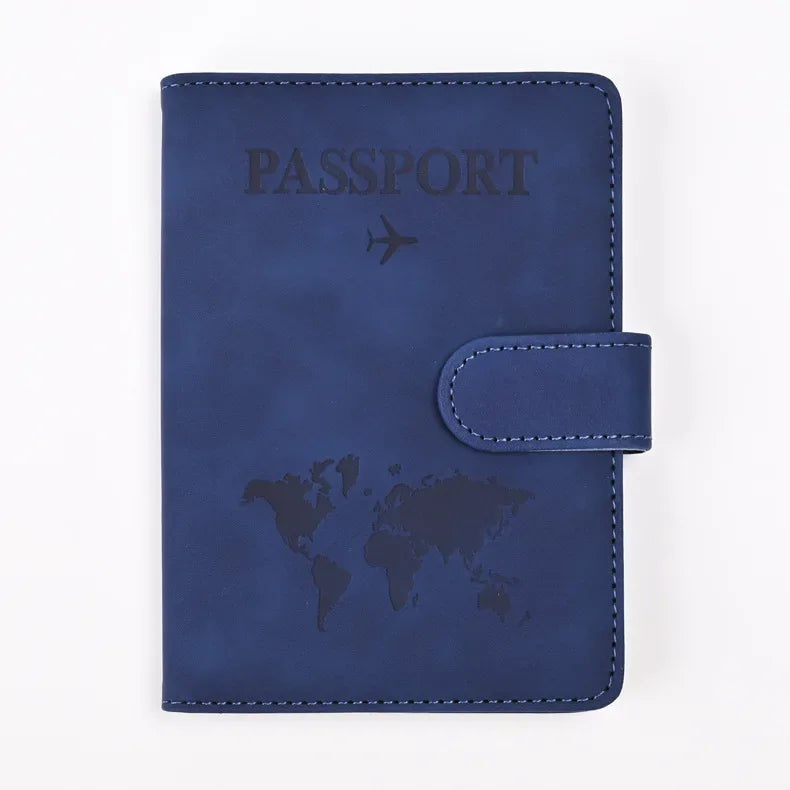 PU Leather Passport Holder with Credit Card Slots