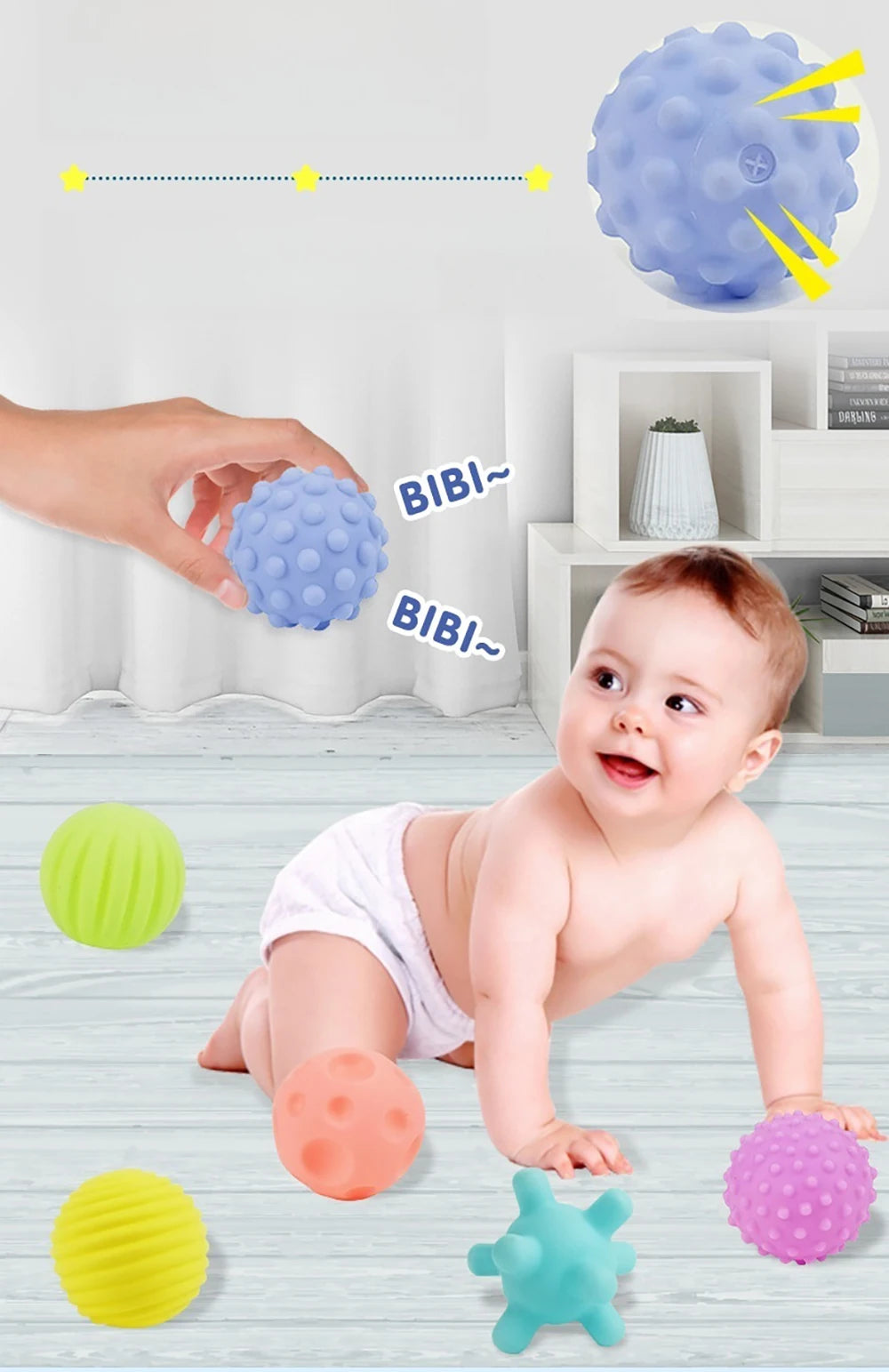 Textured Sensory Ball Set for Babies and Toddlers