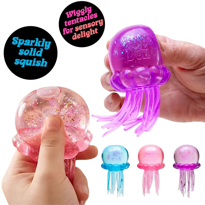 Jellyfish & Cube Squishy Stress Relief Toy