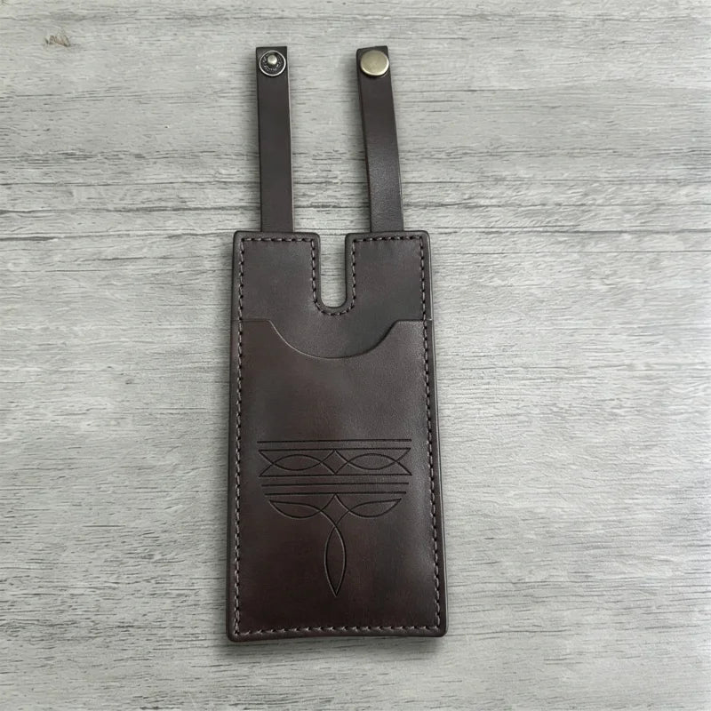 Western Boot Wallet with Secure Strap