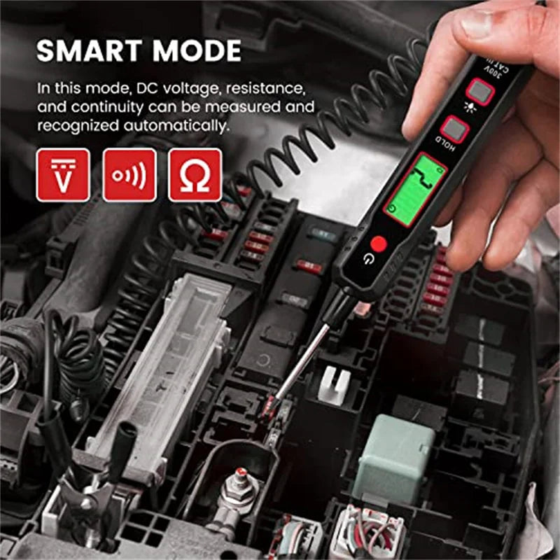 Smart Digital Circuit Tester with LED Display and Flashlight