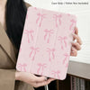 Pink Bowknot Tri-Fold Case for iPad